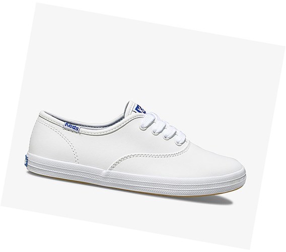 Keds Big Kid Champion CVO Scarpe Da Ginnastica Bambino Bianche | ZDFBA-1538