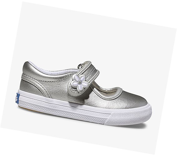 Keds Big Kid Ella Mary Jane Scarpe Casual Bambino Metal | ADUOT-6704