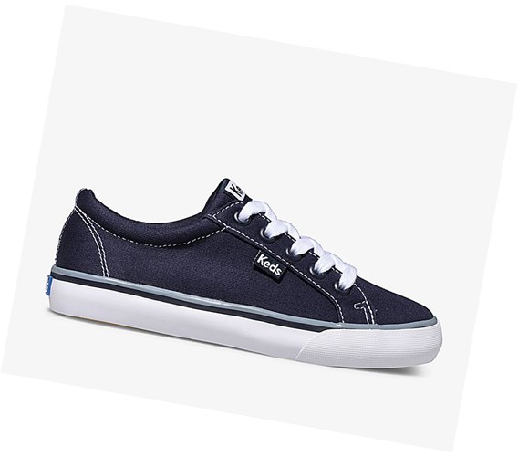 Keds Big Kid Jump Kick Tela Scarpe Da Ginnastica Bambino Blu Marino | NUXCP-2179