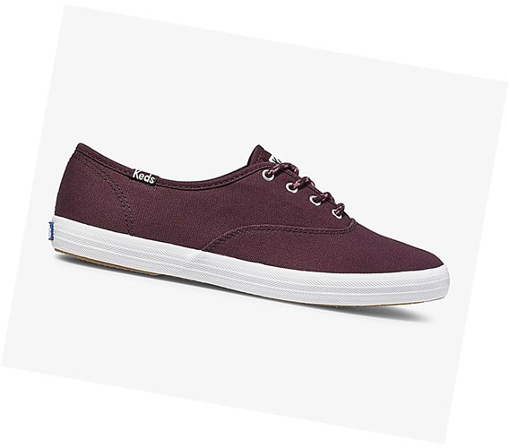 Keds Champion Fall Solids Scarpe Stringate Donna Rosse | JIWUA-2813