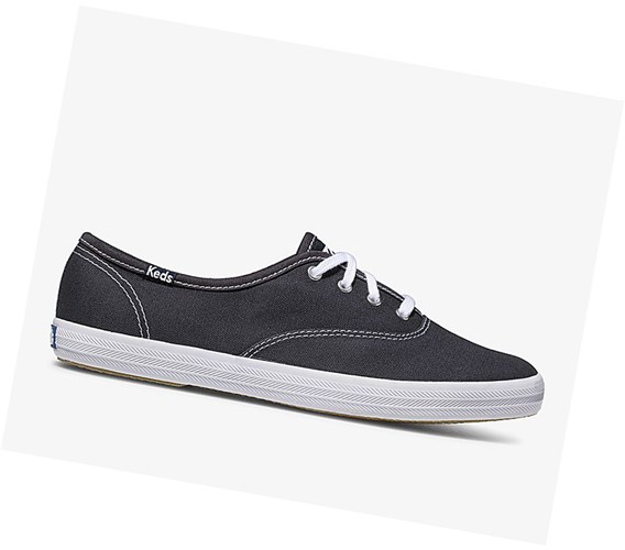 Keds Champion Tela Originali Scarpe Stringate Donna Blu Marino | FIZNJ-7564