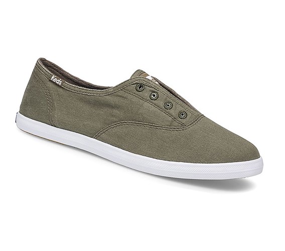Keds Chillax Washable Scarpe Slip On Donna Verde Oliva | JGZTQ-2639