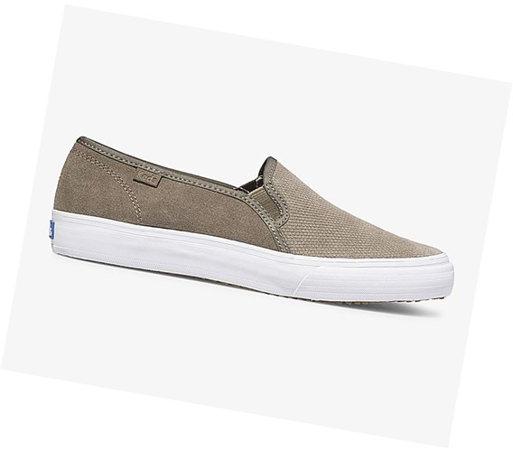 Keds Double Decker Scamosciate Fall Comfort Scarpe Slip On Donna Verde Oliva | NLCAG-4751