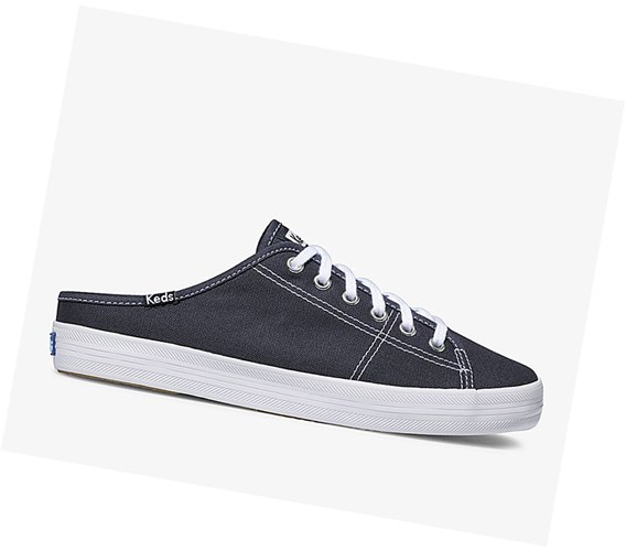 Keds Kickstart Mule Core Tela Scarpe Slip On Donna Blu Marino | YFUZG-2613