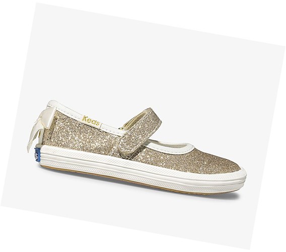Keds Little Kid Wedding Scarpe Mary Jane Donna Oro | KPTUM-3481