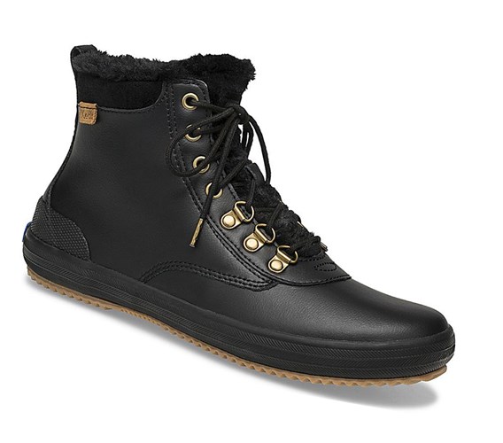 Keds Scout Boot II Acqua Stivali Stringati Donna Nere | LBPHR-7064