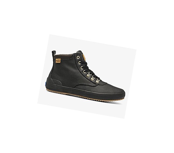 Keds Scout Boot II Acqua Stivali Stringati Donna Nere | ZPVDY-7805
