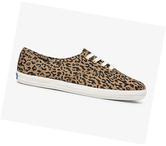 Keds Washable Champion Animal Scarpe Stringate Donna Marroni | TBECN-9716