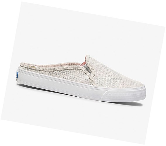 Keds x Oh Joy! Double Decker Mule Pelle Scarpe Slip On Donna Bianche | SHPQD-9871