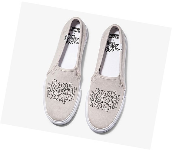 Keds x The Bee & The Fox Double Decker ‘Good Hearted Woman’ Scarpe Slip On Donna Lavanda | NDEMO-7308