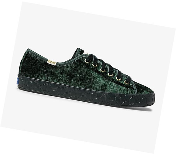 Keds x kate spade new york Kickstart Logo Foxing Scarpe Stringate Donna Verdi | QOYCI-1036