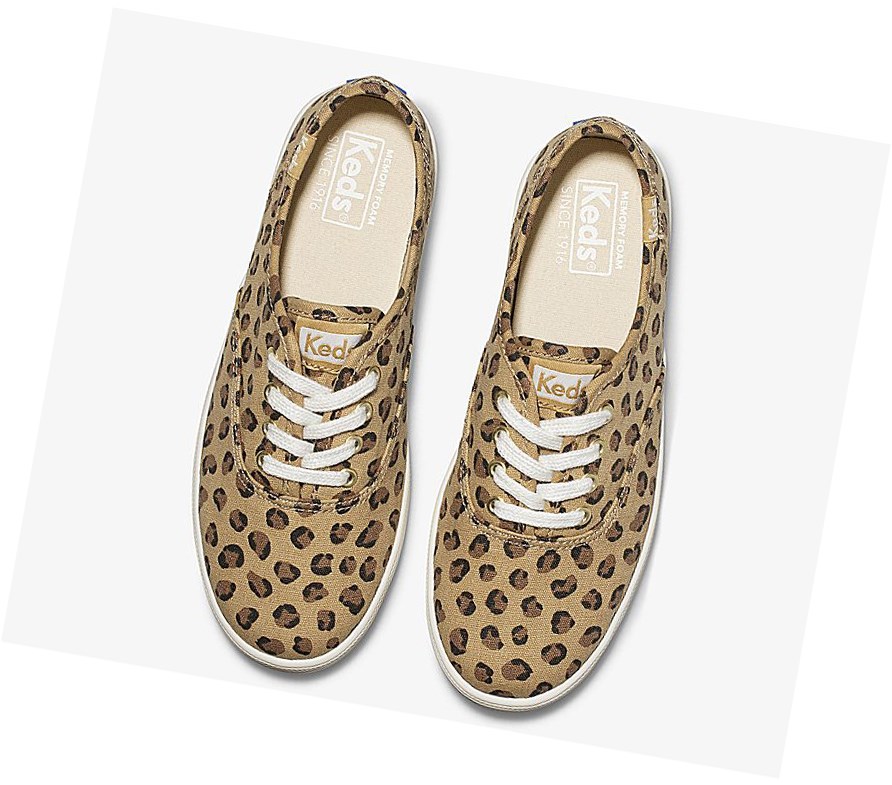 Keds Big Kid Champion Spring Scarpe Casual Bambino Leopardate | TCBMQ-8230