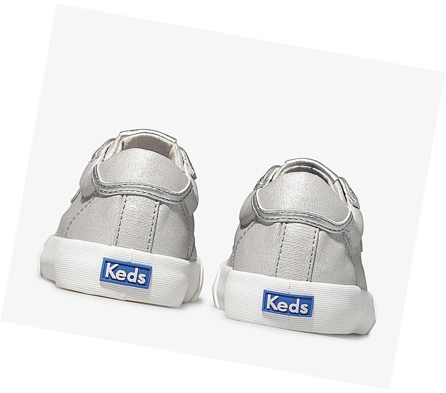 Keds Big Kid Crew Kick '75 Spring Scarpe Da Ginnastica Bambino Argento | JRDVI-2680