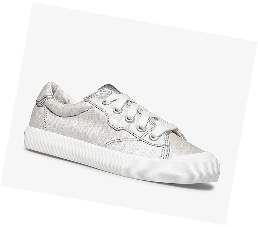 Keds Big Kid Crew Kick '75 Spring Scarpe Da Ginnastica Bambino Argento | JRDVI-2680