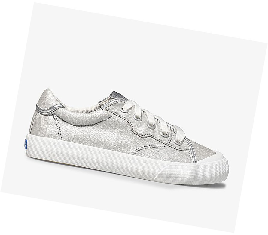 Keds Big Kid Crew Kick \'75 Spring Scarpe Casual Bambino Argento | YLGDA-9067