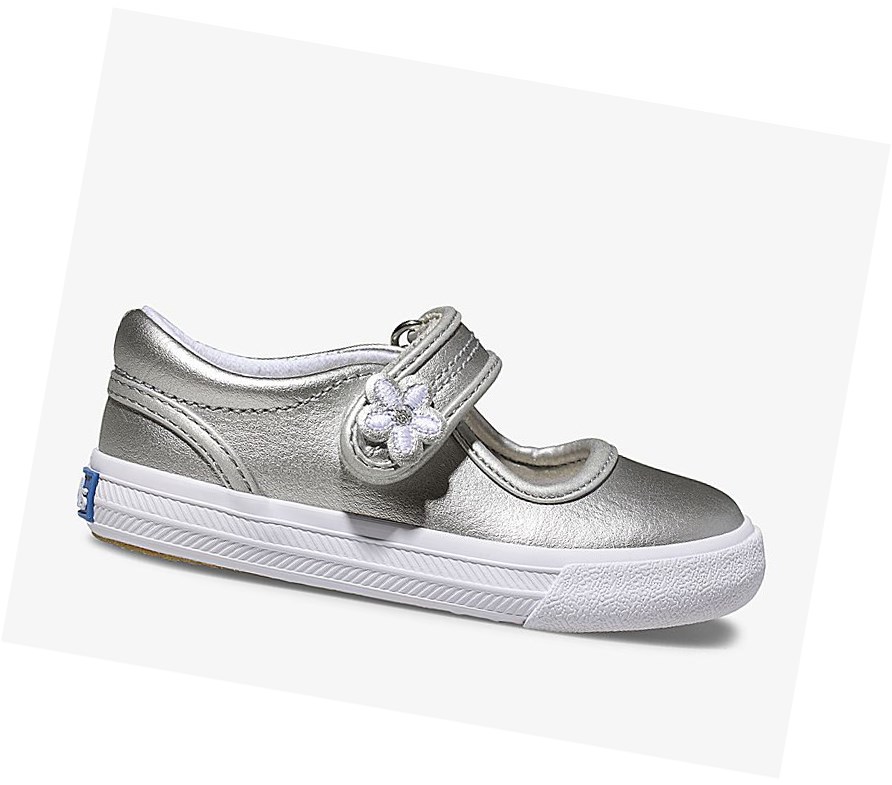 Keds Big Kid Ella Mary Jane Scarpe Casual Bambino Metal | ADUOT-6704