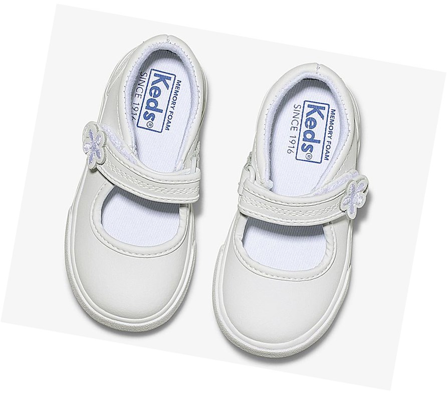 Keds Big Kid Ella Scarpe Casual Bambino Bianche | GCKBU-7632
