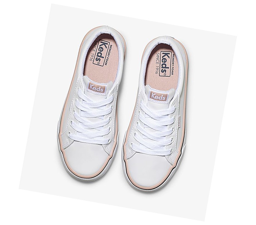 Keds Big Kid Jump Kick Scarpe Casual Bambino Bianche | ONBWM-1564