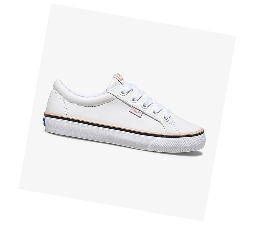 Keds Big Kid Jump Kick Scarpe Casual Bambino Bianche | ONBWM-1564