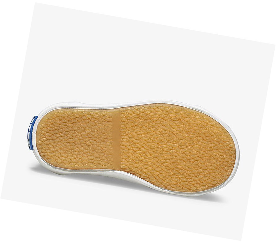 Keds Big Kid Kickstart Core Jr. Pelle Scarpe Casual Bambino Bianche | OUHKB-6243