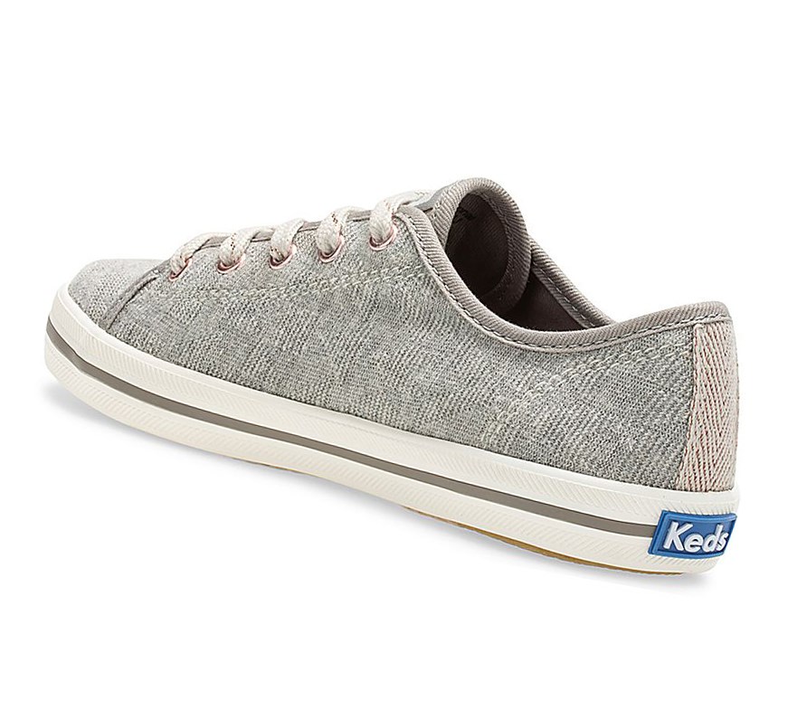 Keds Big Kid Kickstart Fall Scarpe Da Ginnastica Bambino Grigie | ADUTK-8756