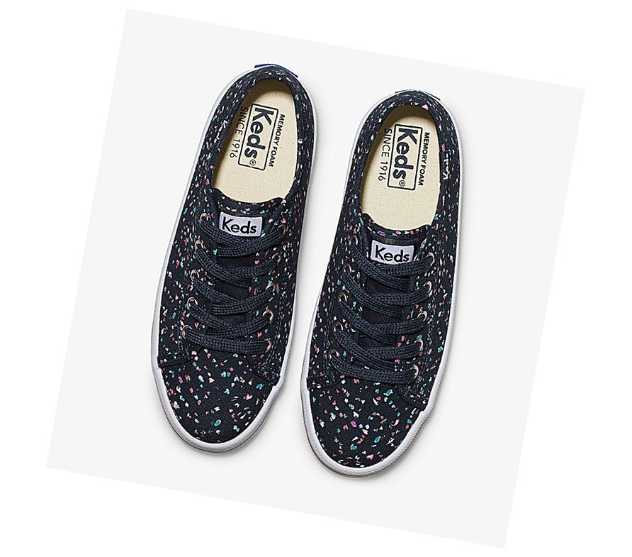 Keds Big Kid Kickstart Fall Scarpe Da Ginnastica Bambino Blu Marino | ZLKHC-0842