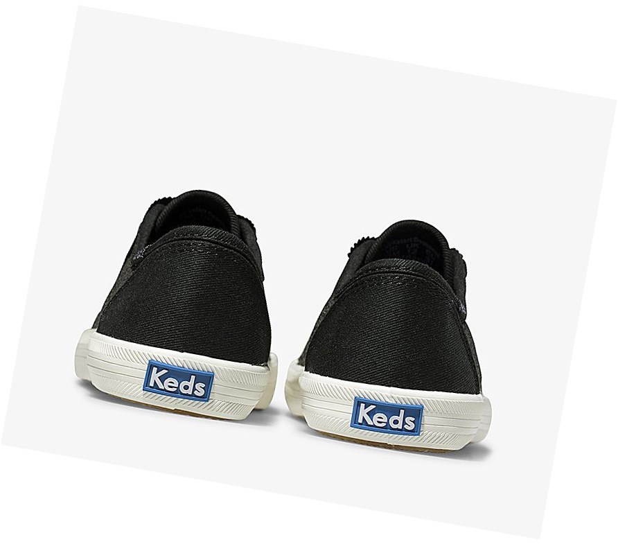 Keds Big Kid Kickstart Metallic Sparkle Scarpe Casual Bambino Nere | FMTDU-2307