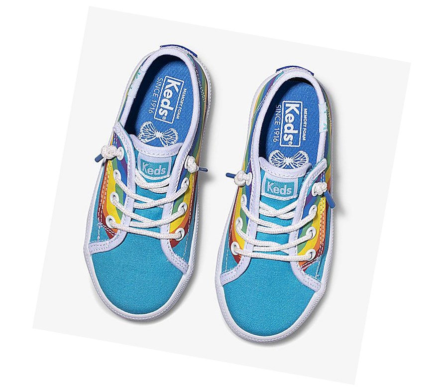 Keds Big Kid PWR GRL Kickstart Jr Scarpe Da Ginnastica Bambino Blu Colorate | LMNUC-6327