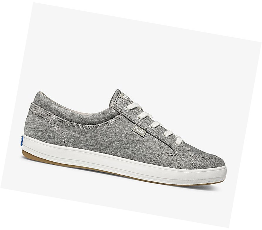 Keds Center Jersey Comfort Scarpe Stringate Donna Grigie | OLWTB-8921