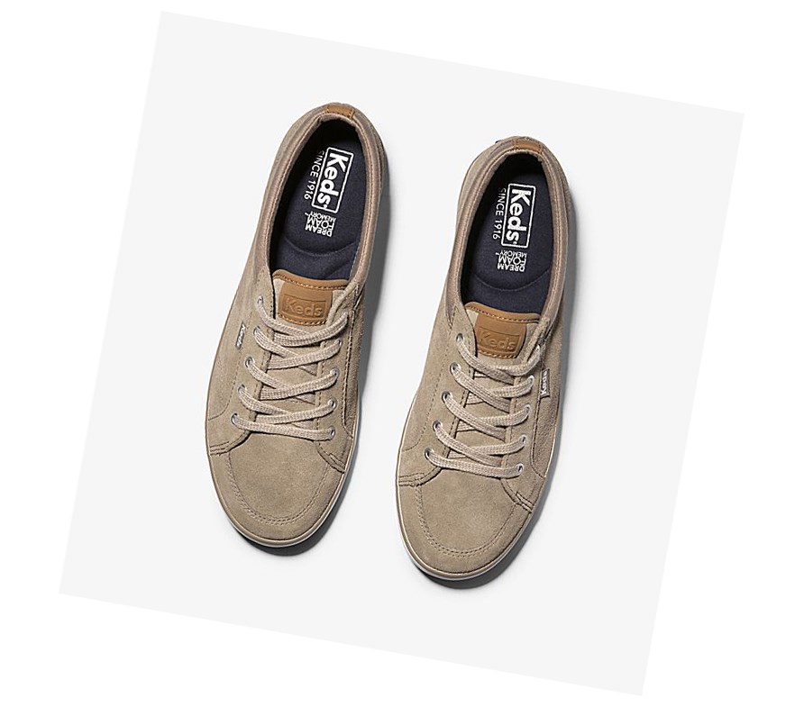 Keds Center Scamosciate Comfort Scarpe Stringate Donna Marroni | AJPBE-0513