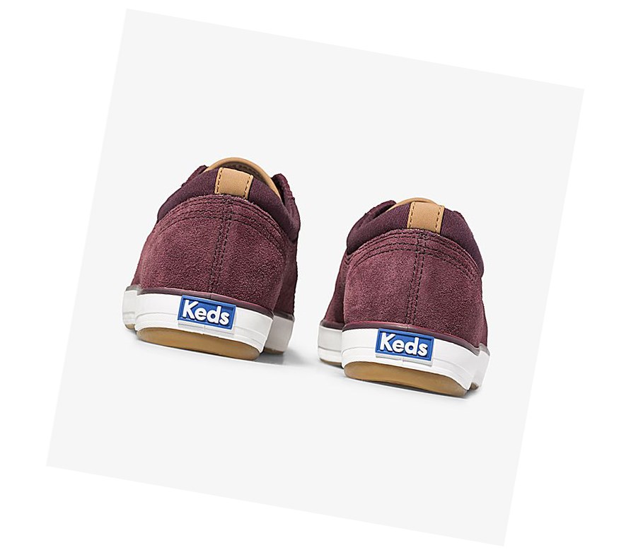 Keds Center Scamosciate Comfort Scarpe Stringate Donna Rosse | KXWIY-5738