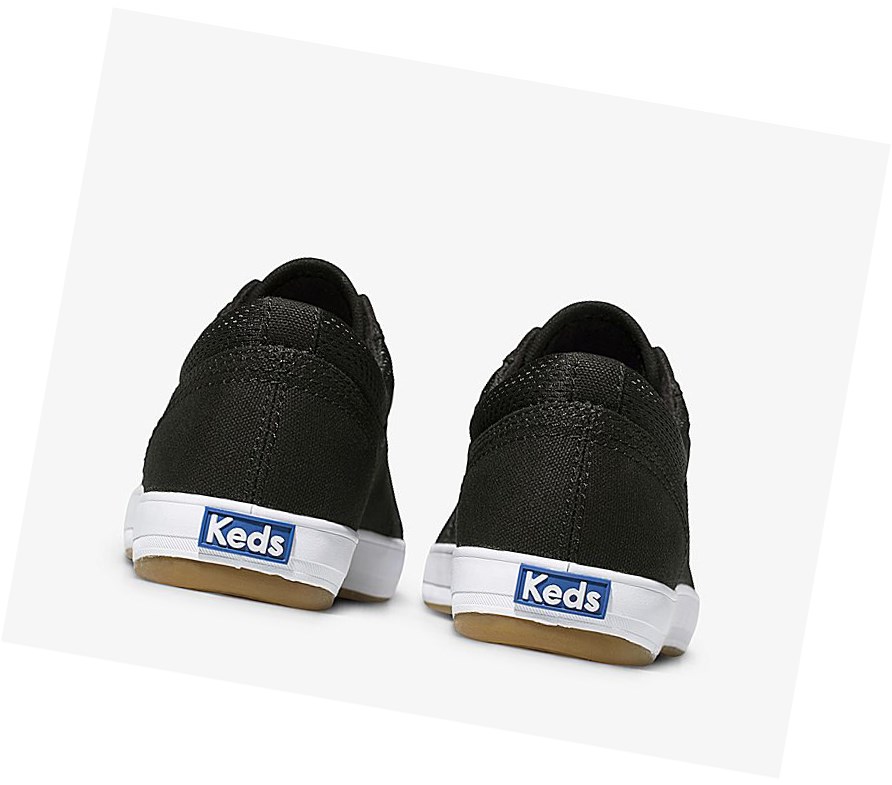 Keds Center Scarpe Stringate Donna Nere | SAFDB-9685