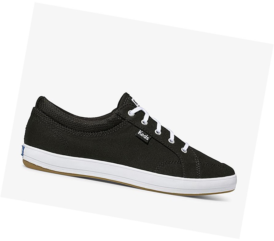 Keds Center Scarpe Stringate Donna Nere | SAFDB-9685