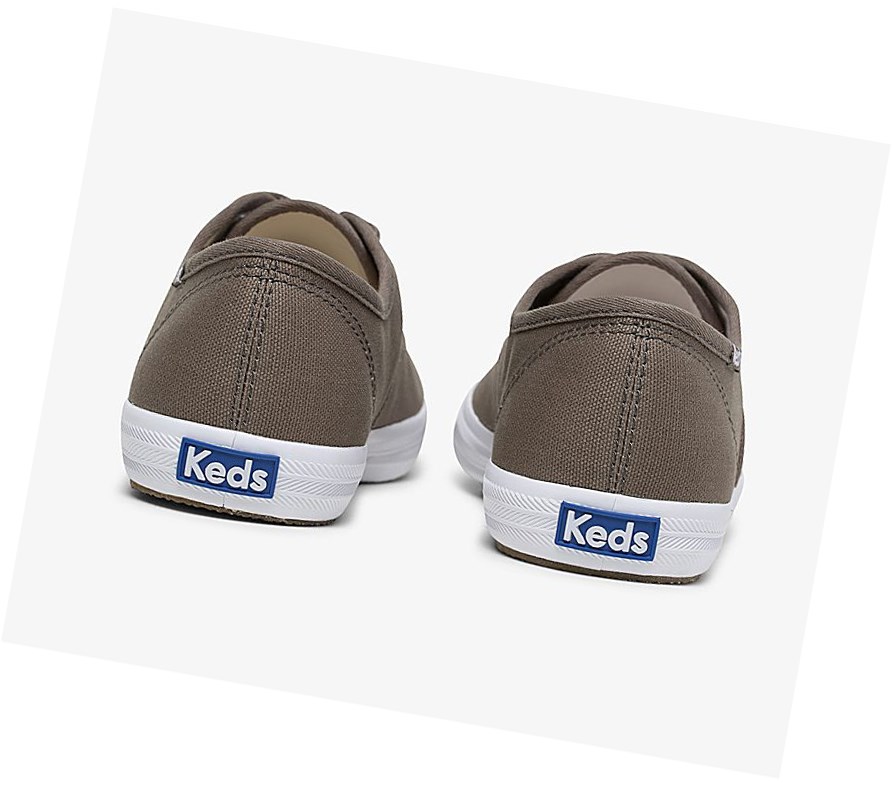 Keds Champion Fall Solids Scarpe Stringate Donna Verde Oliva | DIAZQ-0347