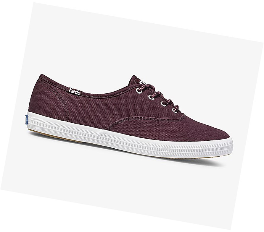 Keds Champion Fall Solids Scarpe Stringate Donna Rosse | JIWUA-2813