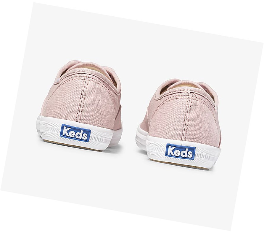 Keds Champion Fall Solids Scarpe Stringate Donna Rosa | YXVPF-1258