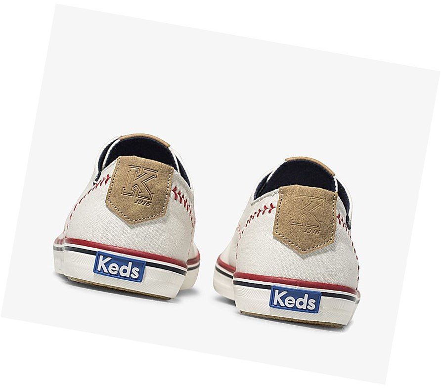 Keds Champion Pennant Scarpe Stringate Donna Bianche | WDJGH-6532