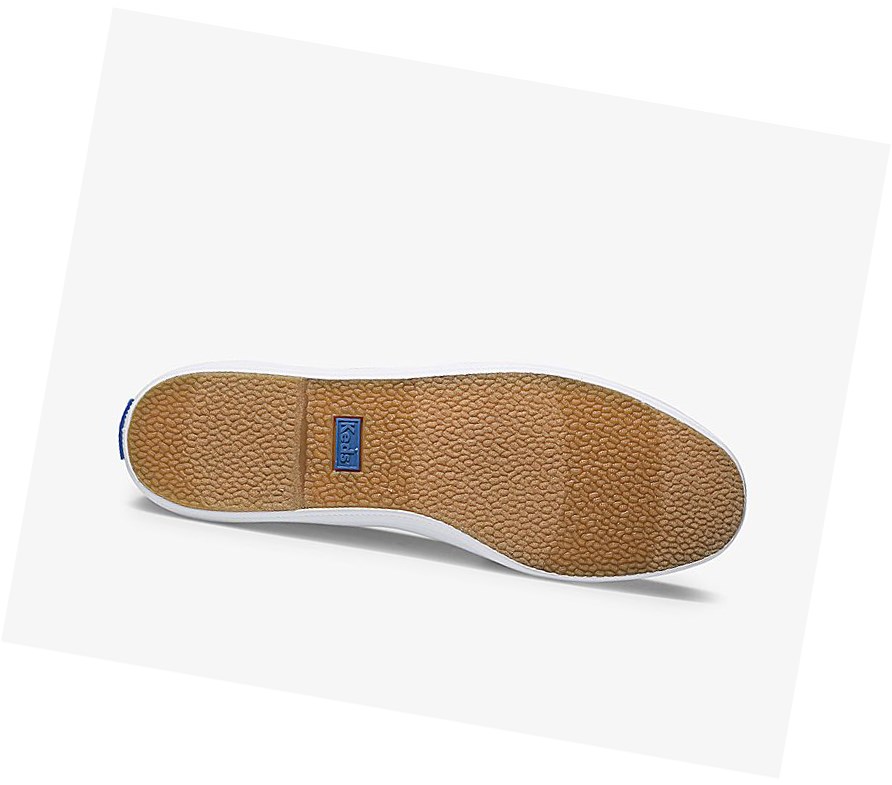 Keds Champion Tela Originali Scarpe Stringate Donna Bianche | FHCAI-3710