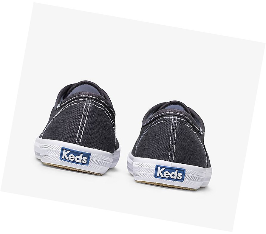 Keds Champion Tela Originali Scarpe Stringate Donna Blu Marino | FIZNJ-7564