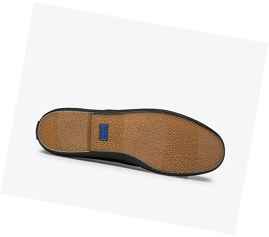 Keds Champion Tela Originali Scarpe Stringate Donna Nere | YMAUJ-5094