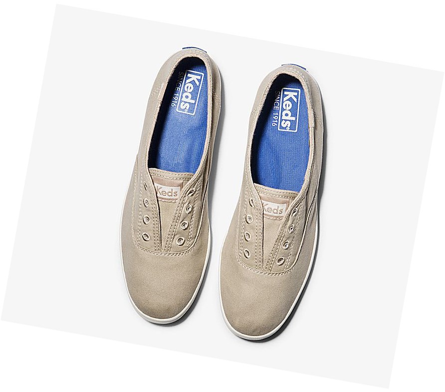 Keds Chillax Seasonal Washable Scarpe Slip On Donna Marroni | RVAJS-3071