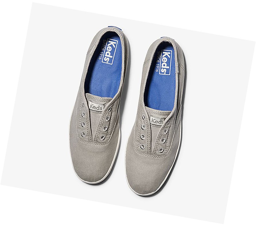 Keds Chillax Seasonal Washable Scarpe Slip On Donna Grigie Profondo | TLDSC-0368