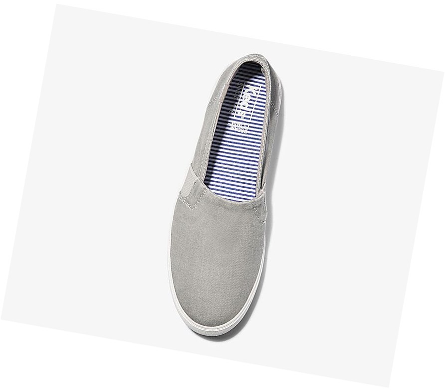 Keds Clipper Washed Solids Comfort Scarpe Slip On Donna Grigie | VPCML-0713