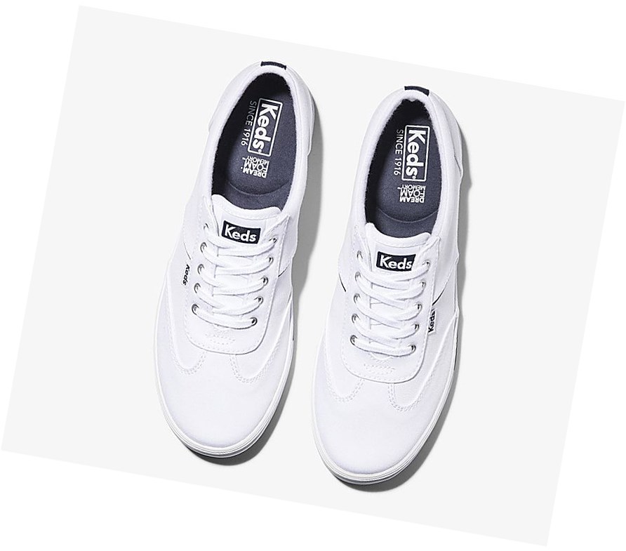 Keds Courty Comfort Scarpe Stringate Donna Bianche | SKDBU-8357