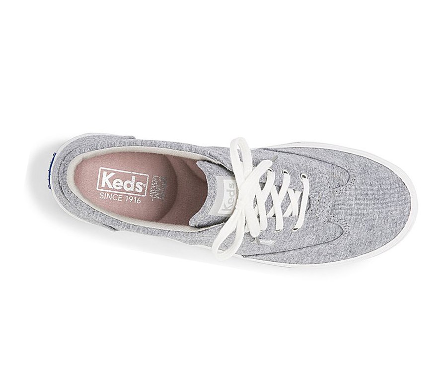 Keds Courty Jersey Comfort Scarpe Stringate Donna Grigie Profondo | MVYBO-6732