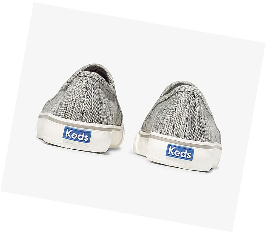 Keds Double Decker Heathered Stripe Knit Scarpe Slip On Donna Grigie | HIPMN-3850