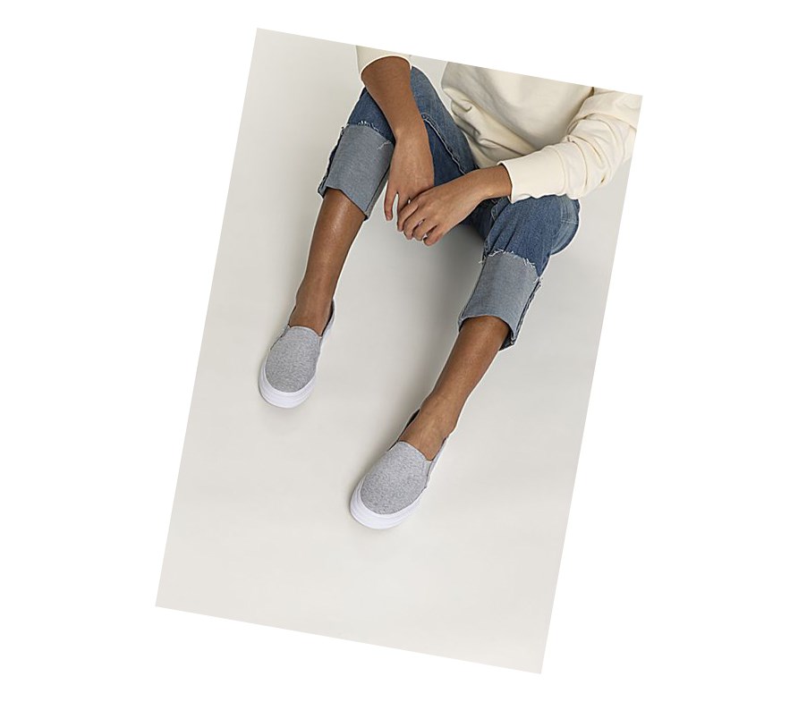 Keds Double Decker Heathered Woven Scarpe Slip On Donna Grigie | BPHSF-0251