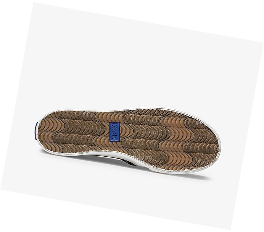 Keds Double Decker Leopard Scarpe Slip On Donna Marroni | JNWSO-0359