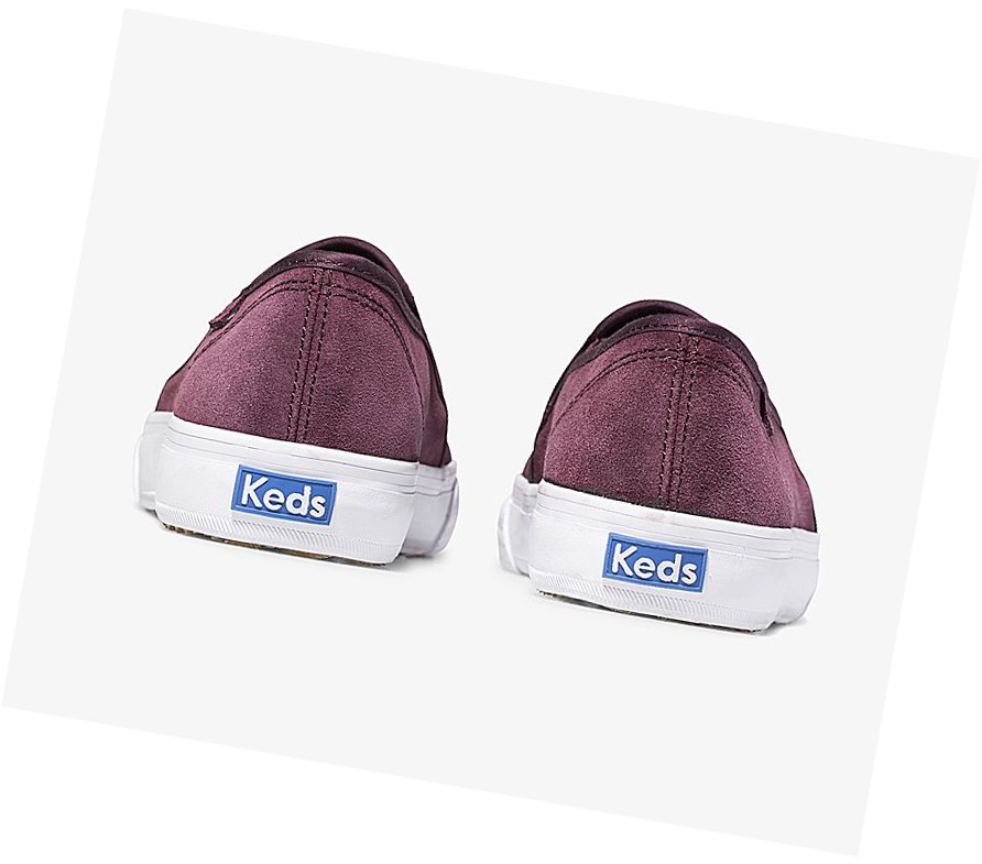 Keds Double Decker Scamosciate Fall Comfort Scarpe Slip On Donna Rosse | RHFBL-3549