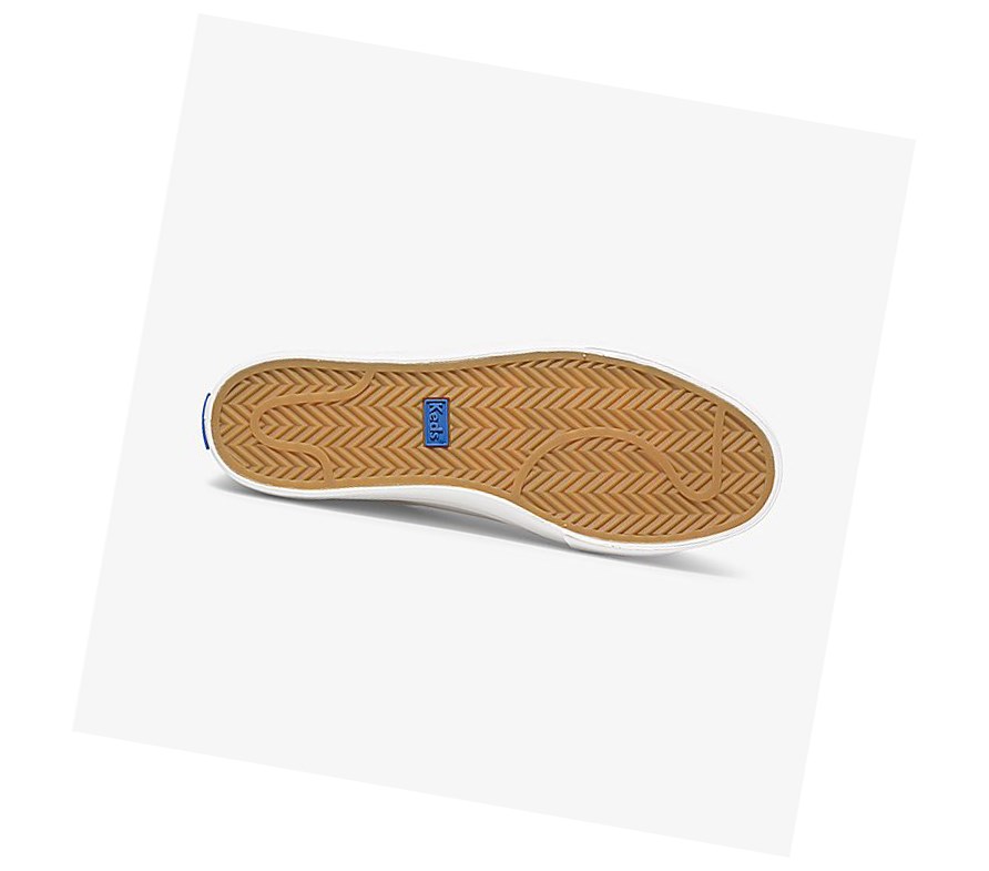 Keds Jump Kick Pelle Scarpe Stringate Donna Bianche Oro | CKAFZ-8740